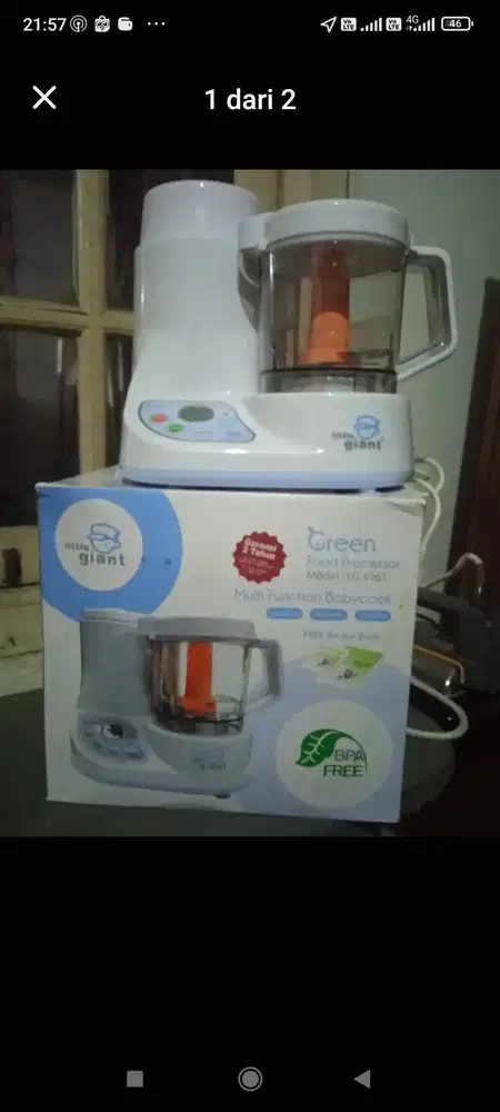 Blender makanan bayi dan penghangat