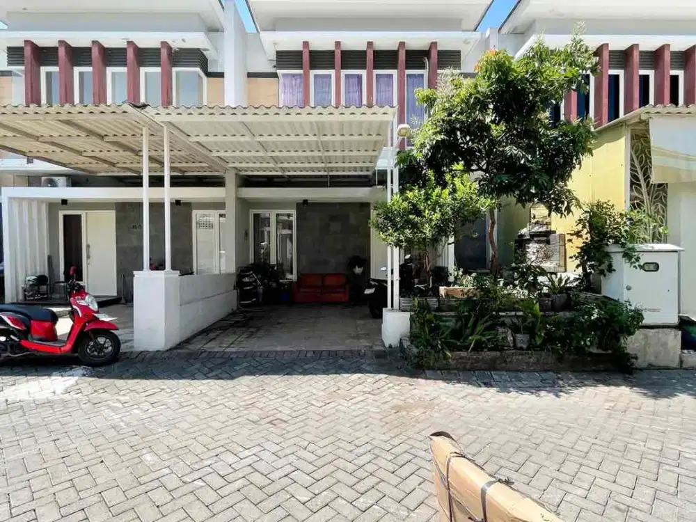 wisata semanggi jual rumah 2 lantai minimalis dalam perumahan one gate Wonorejo surabaya timur