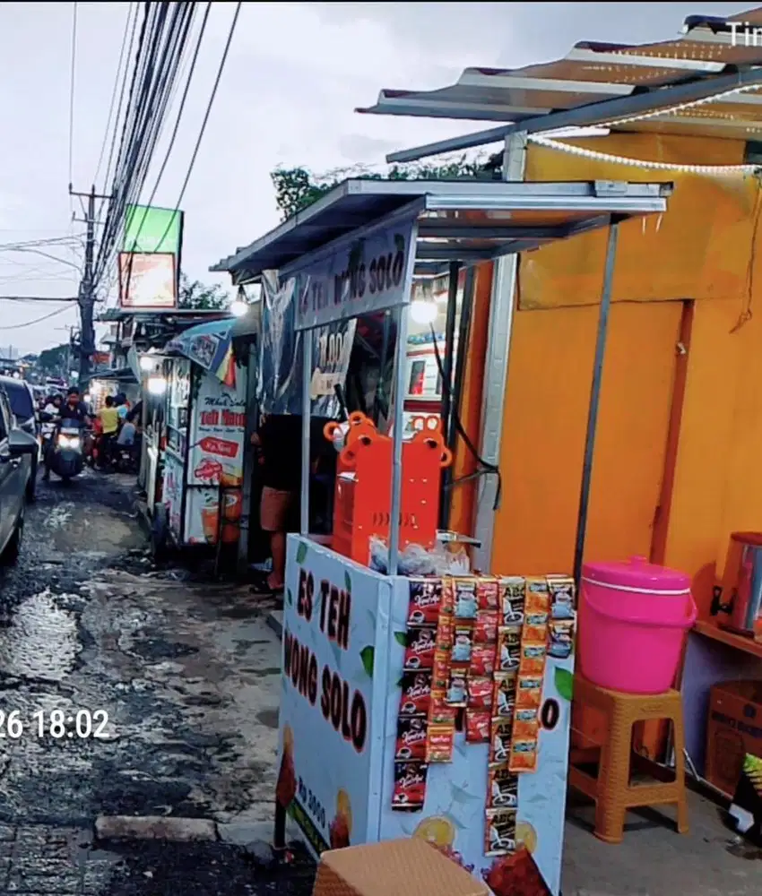 gerobak portable teh wong solo dan peessannya