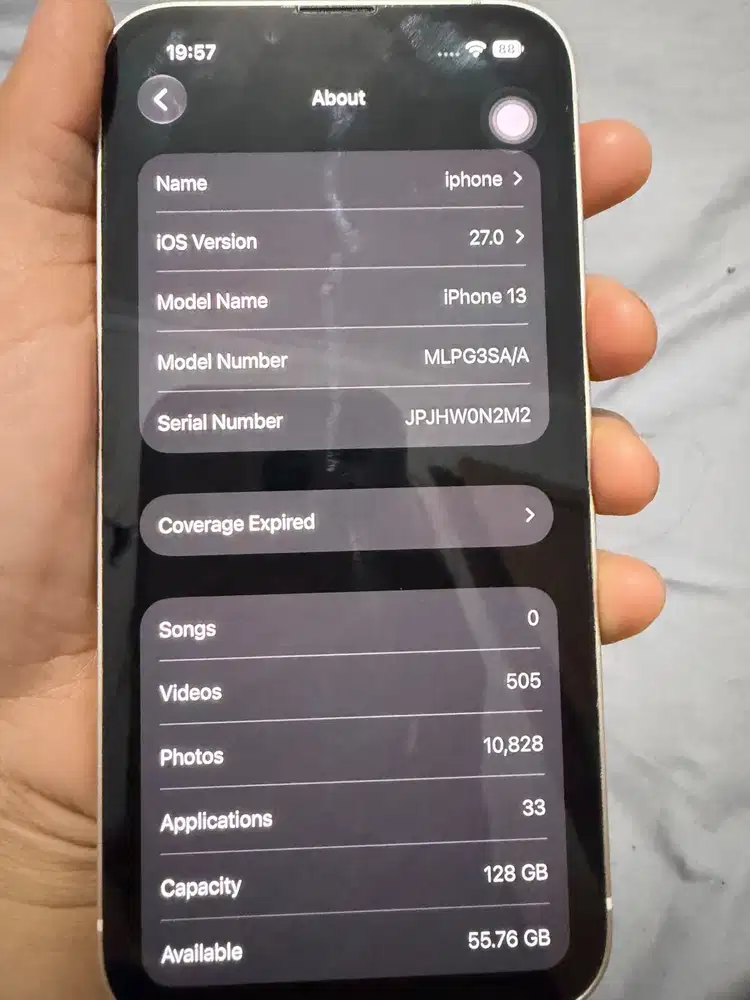 iPhone 13 128gb ex blibli starlight