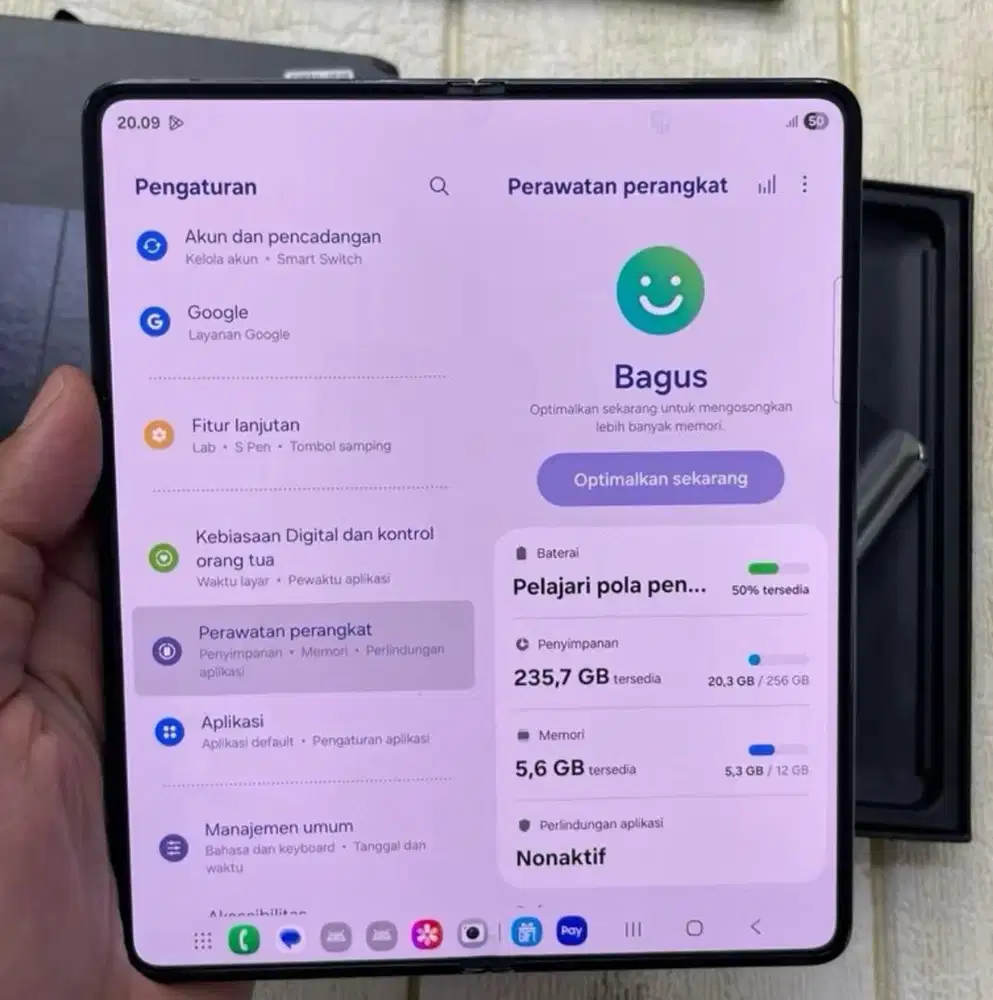Samsung Z FOLD 5 5G 512GB Fullset Original