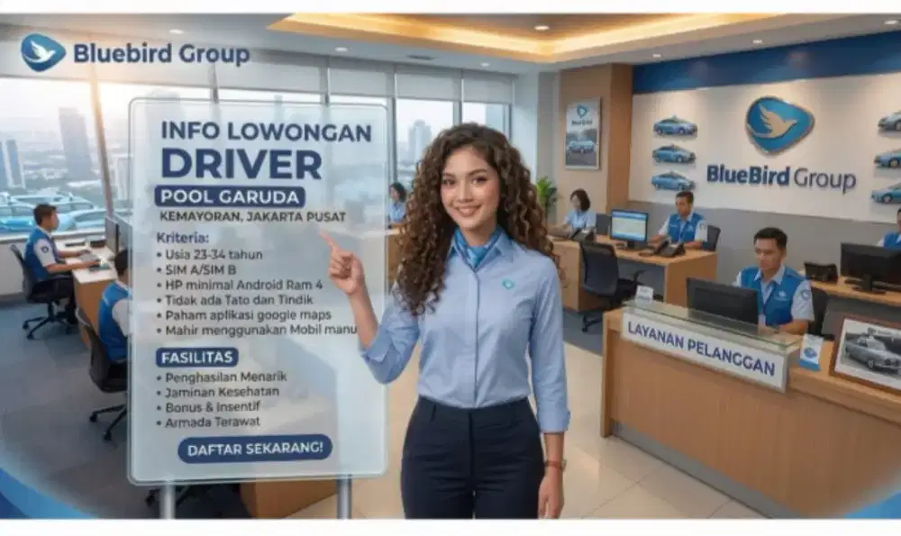 Loker Taxi Bluebird