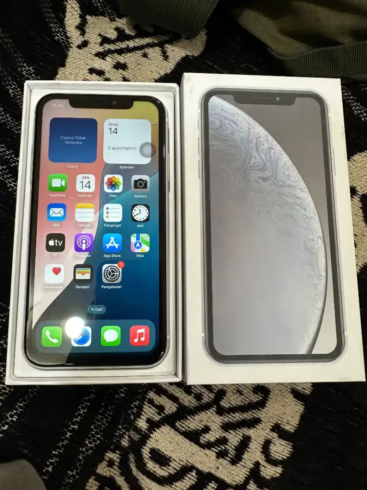 iPhone XR 128 Gb Fullset No Minus Bh 90% All Oprator