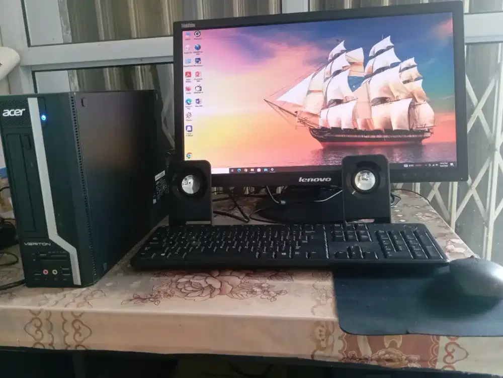 PC Fullset Acer i3 RAM 8GB SSD 256GB