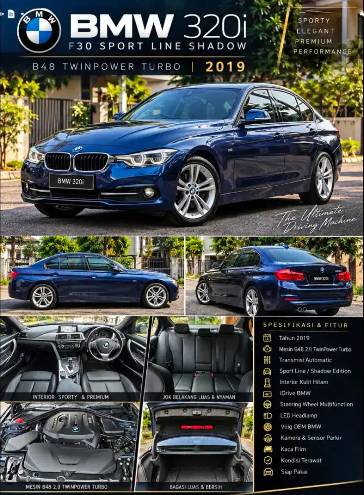 Bwm 320i F30 LCI sportline shadow 2019