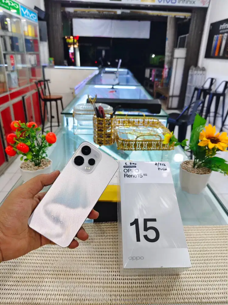 Oppo Reno 15 5G Ram 8+8Gb/ 256Gb Fullset Like New Ori 100% Bergaransi