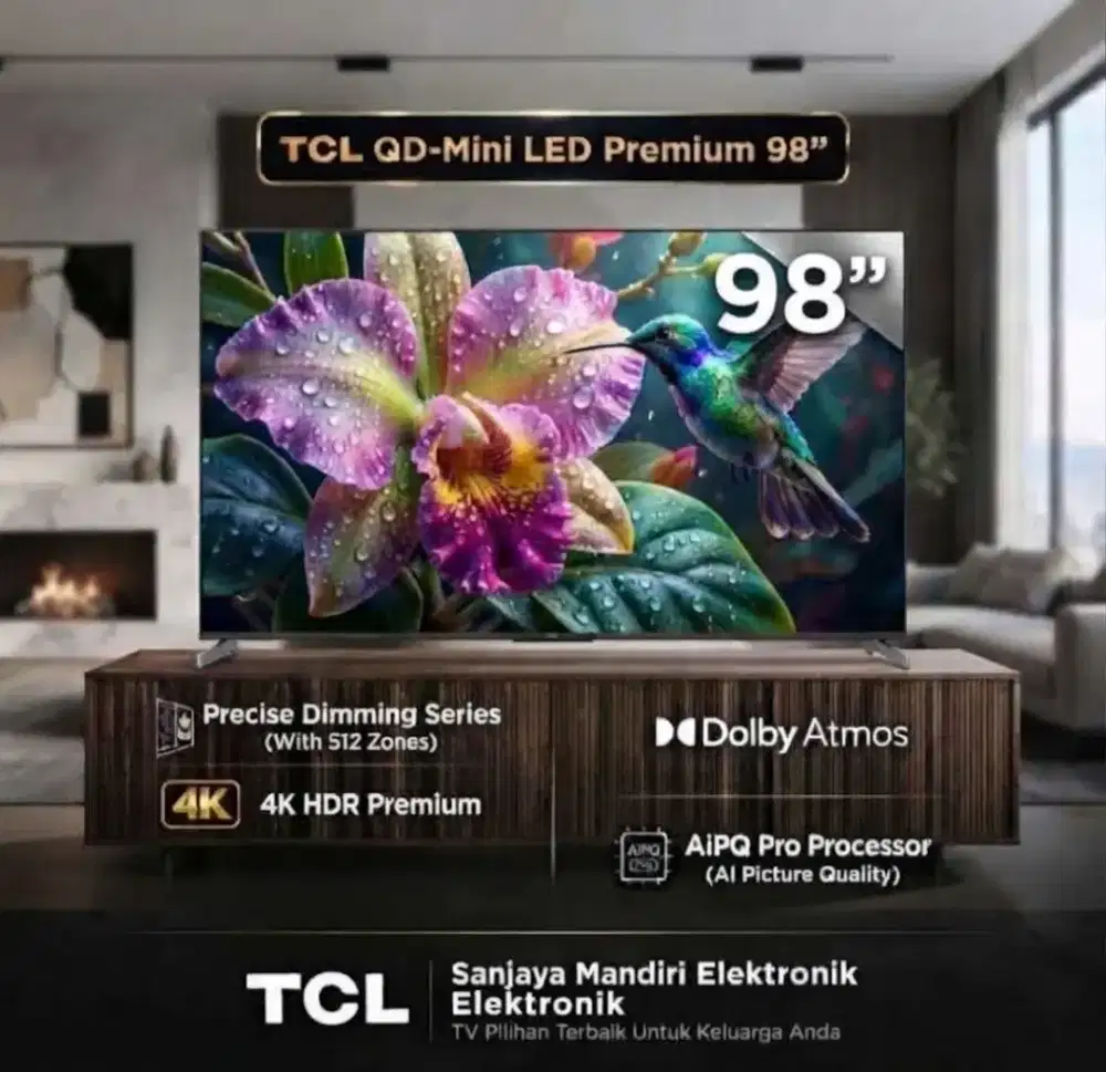 TCL QD-Mini LED TV TCL 98 Inch C6K Premium Smart TV Google TV 144 Hz