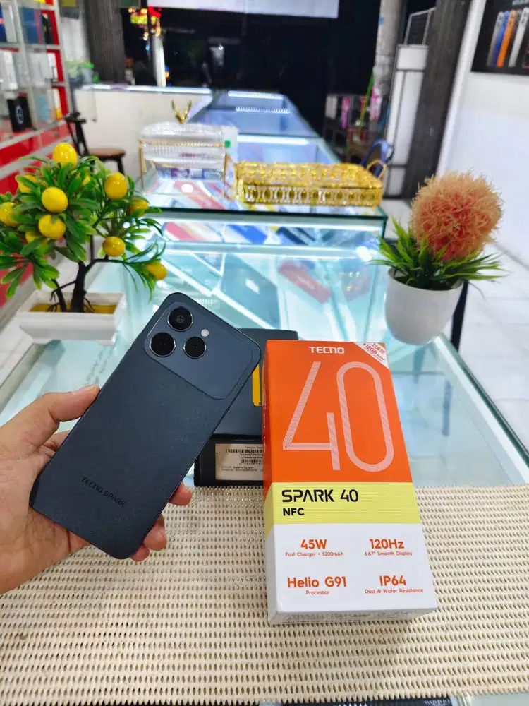 Tecno Spark 40 NFC Ram 6+6Gb/ 128Gb Fullset Mulus Like New Bergaransi