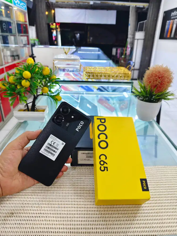 Poco C65 Ram 6+6Gb - 128Gb Fullset Mulus Original 100% Bergaransi