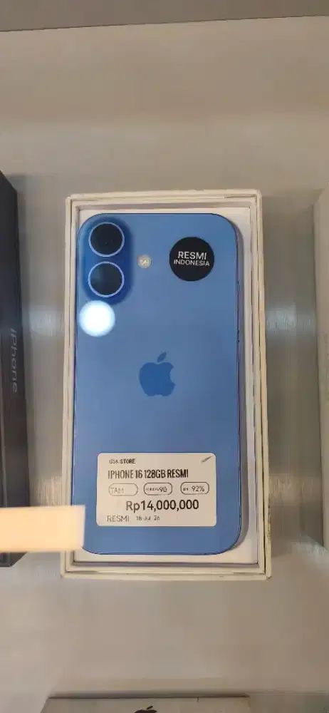 IPHONE 16 128 RESMI TAM