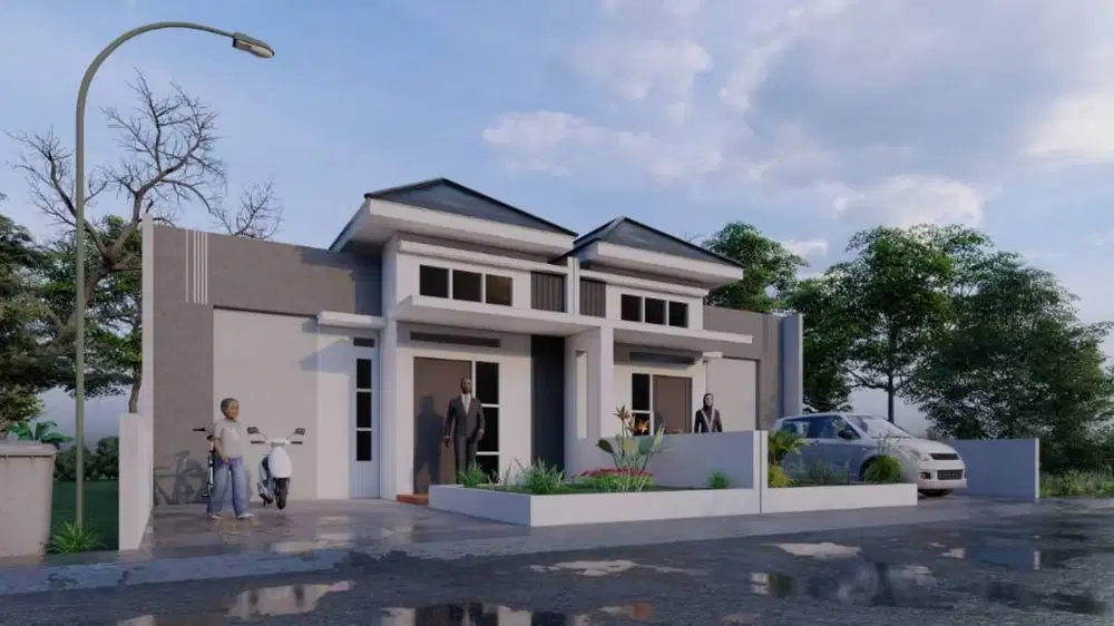 CLUSTER DI PINGGIR JALAN UTAMA KOMARUDIN RAJABASA