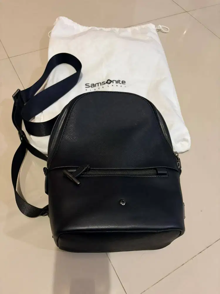 Tas Sling Bag Samsonite Black Label Myles Original | Sling Bag Kulit S