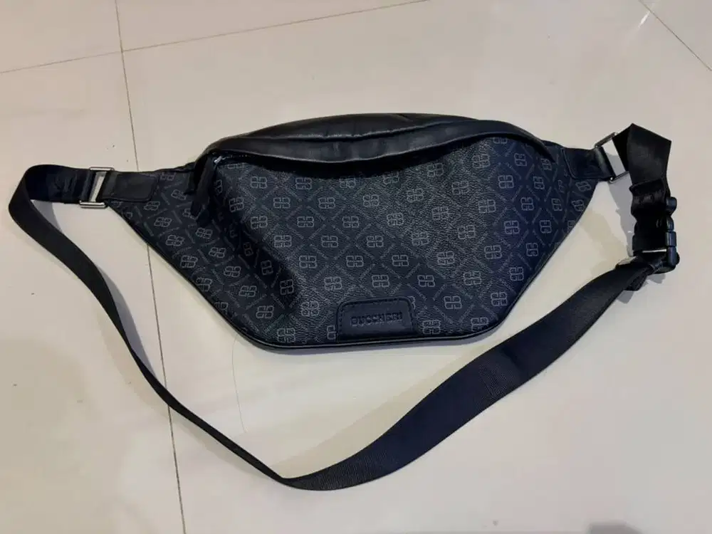 Buccheri Canta NB5017 Black - Original Waist Bag / Sling Bag Monogram