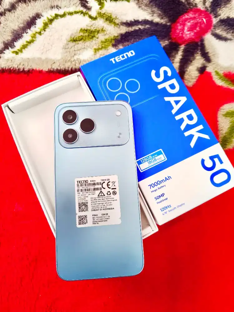 Spark 50 Ram 6+12/128 Gb Fullset Muluss Garansi Panjang