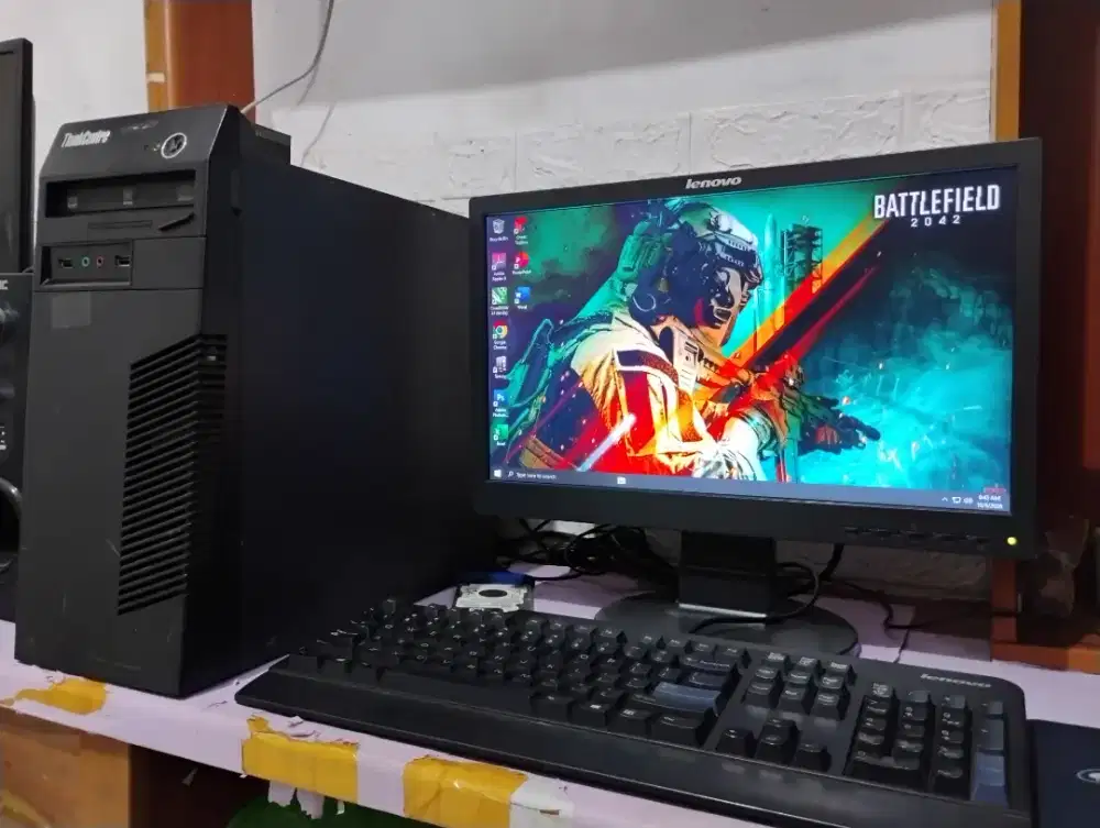 Pc gaming intel + ram 8gb + vga nvidia 4gb + monitor 19inch lenovo