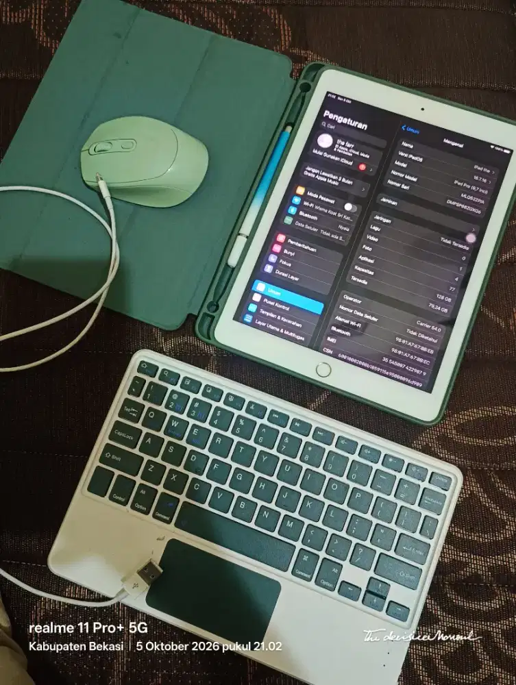 iPad pro 9.7 128gb jaringan ke blokir wifi only , fisik mulus speake