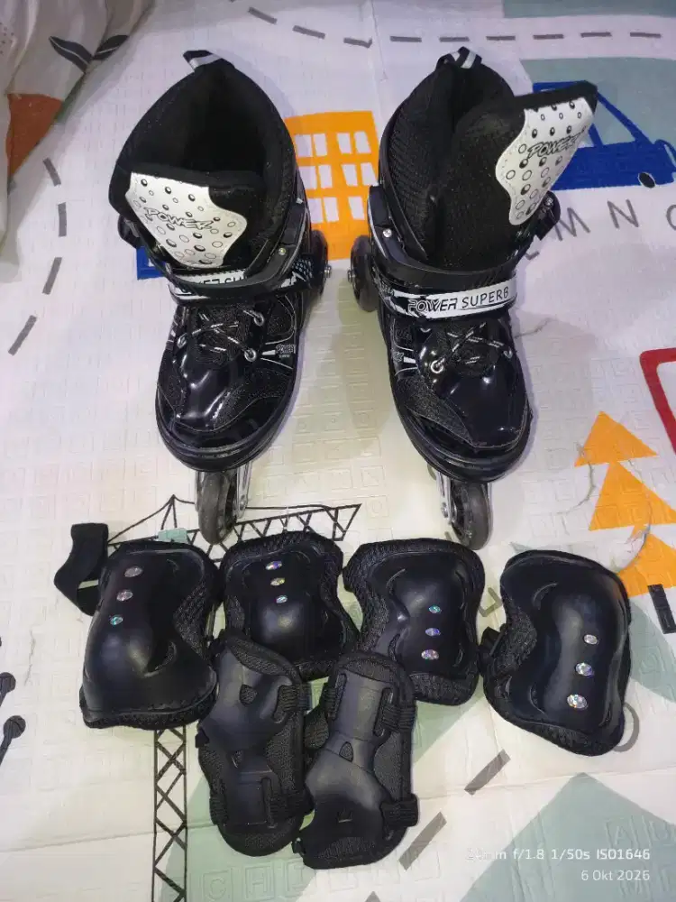 Sepatu Roda baru pakai sebentar saja