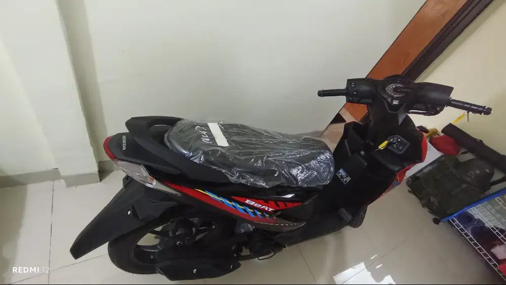 DIJUAL BEAT CBS 2026 BARU GRESS KM 3 LOW MERAH HITAM - HADIAH
