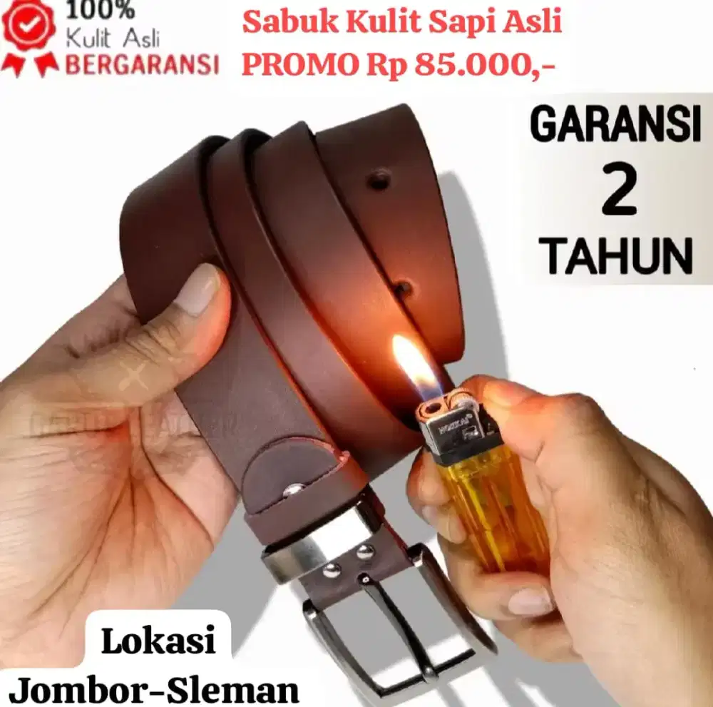 IKAT PINGGANG KULIT SAPI ASLI 100% ( BISA COD )