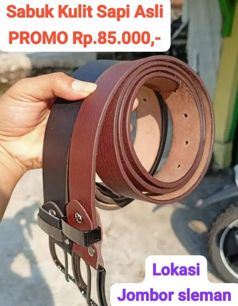 Sabuk Full Kulit Sapi Asli 100%