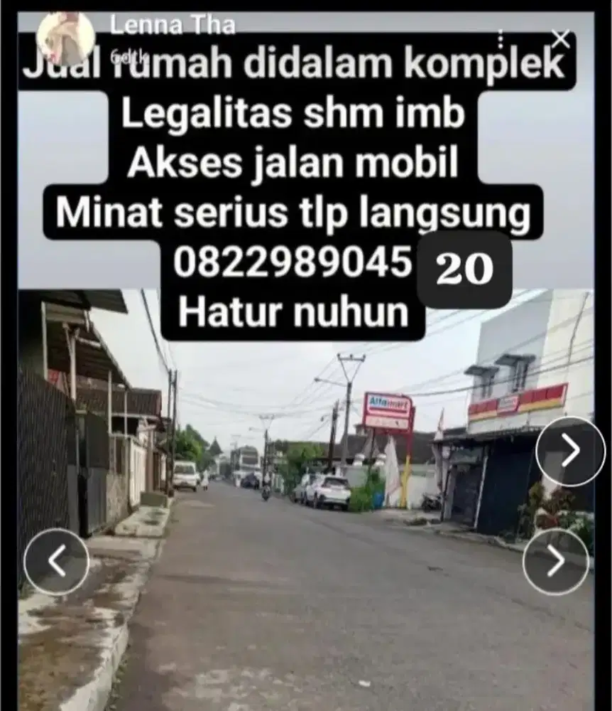 Di jual rumah siap huni langsung owner