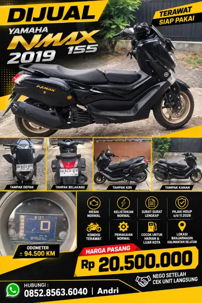 Dijual Yamaha NMAX 2018