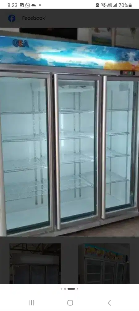 showcase 3 pintu 1500L GEA