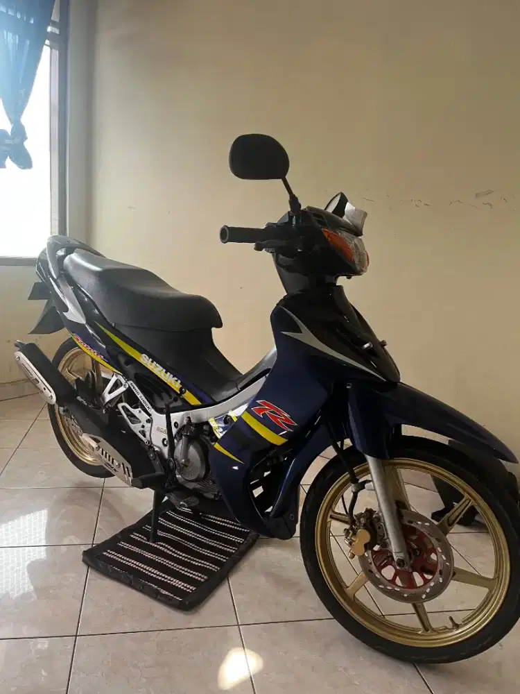 Suzuki satria hiu lscm 2003 asli biru hitam