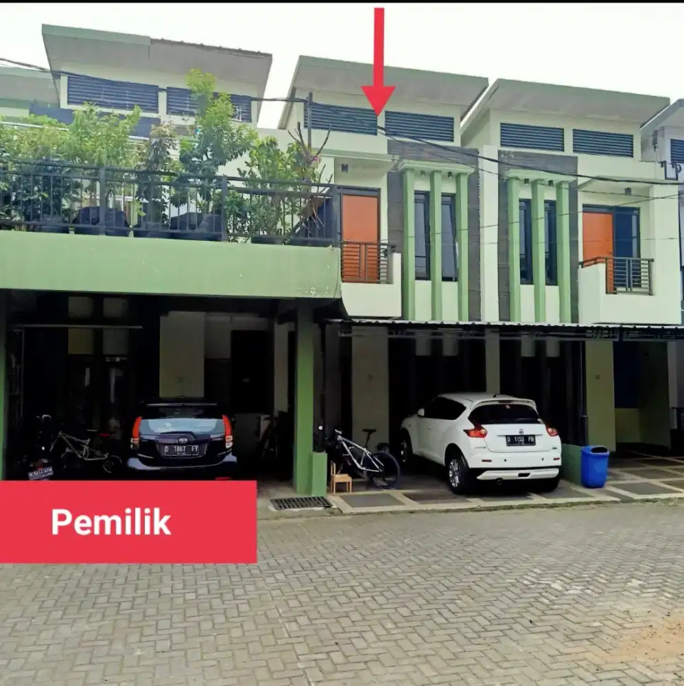 Disewakan per tahun rumah cluster 2 lantai