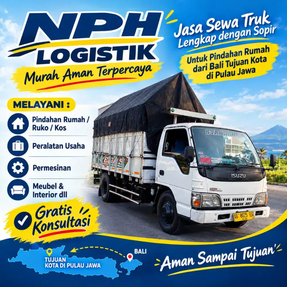 Jasa angkut Bali sewa truk pindahan rumah Bali Jawa
