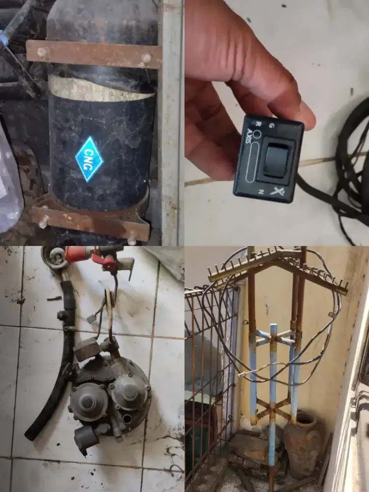 Komponen BBG atau CNG untuk mobil