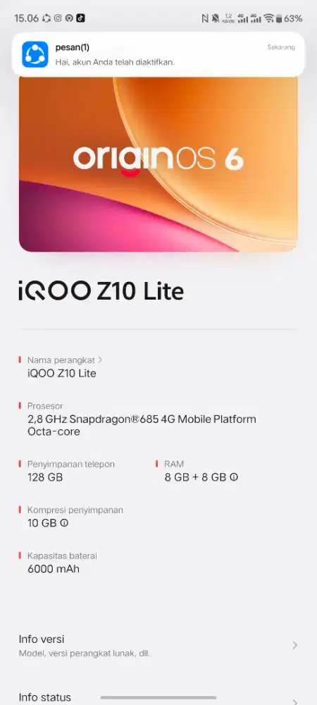 Vivo iqoo z10lite