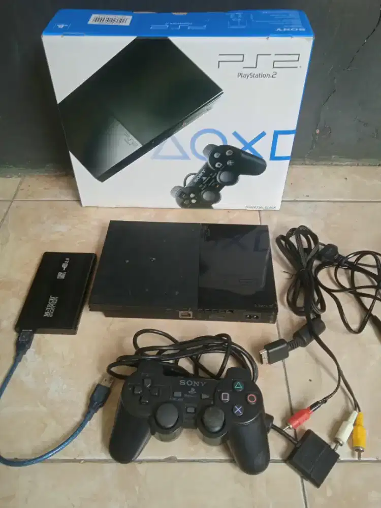 PS2 slim hardis 250gb matrix normal fullset poris cipondoh