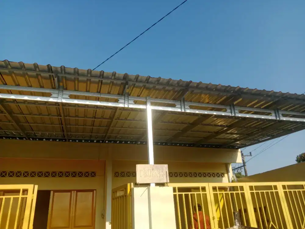 kanopi bajaringan & galvalum pasir