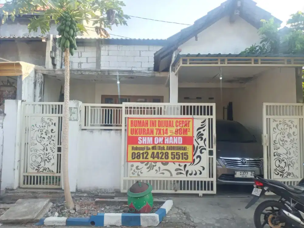 Rumah dijual murah, BU, harga miring pol.