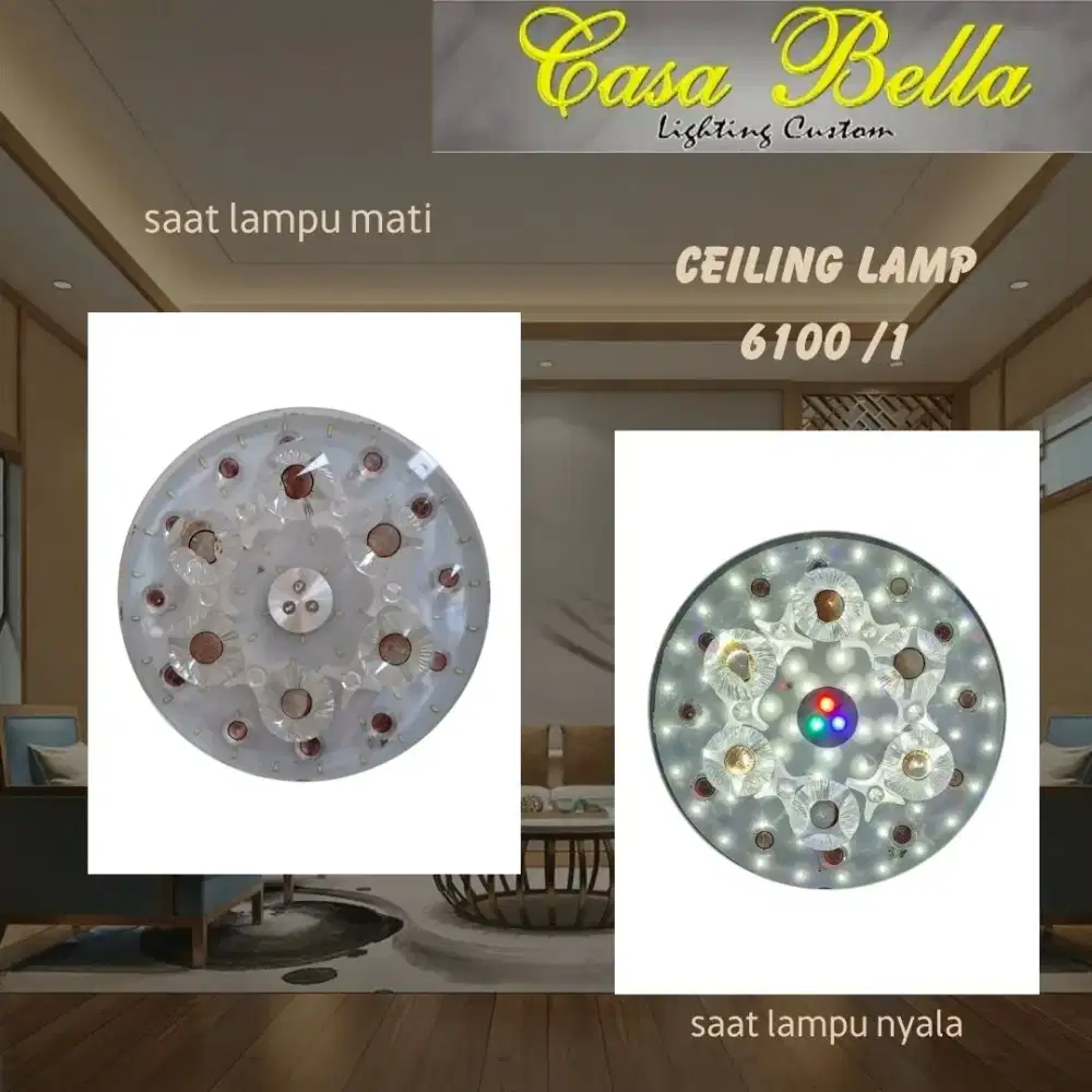 Lampu plafon murah estetik