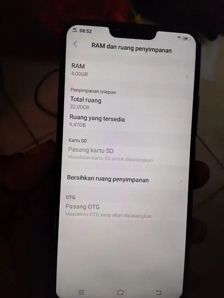 vivo y 83 ram 4/32 normal