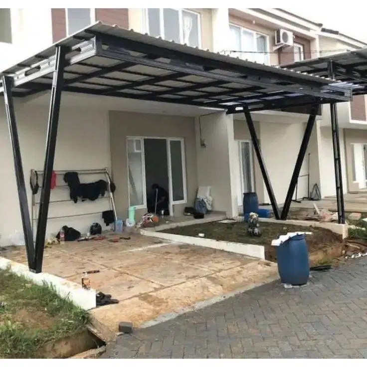 Kanopi Baja Ringan Atap Alderon, udah termasuk cat dan pasang