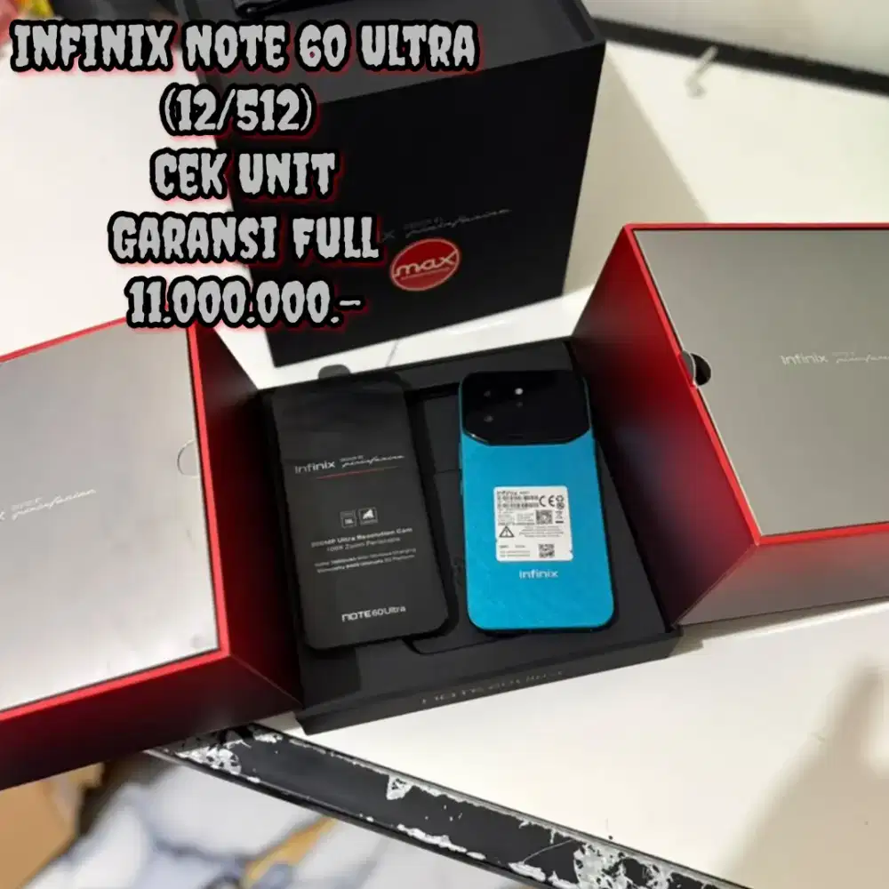 Infinix Note 60 Ultra (12/512) Cek Unit