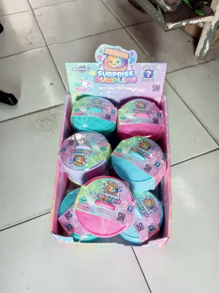 Mainan Anak Squishy Dumpling Glitter lembut