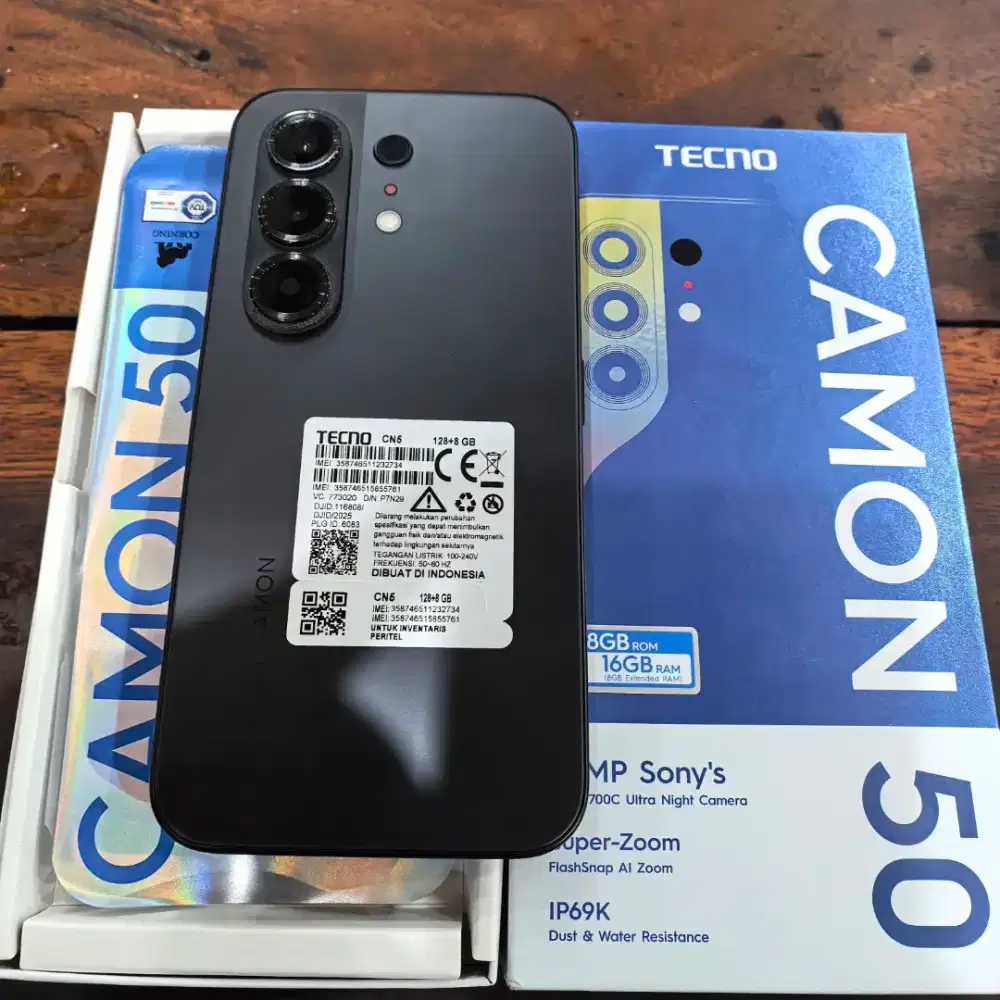 Tecno Camon 50 8/128 Mulus Like New