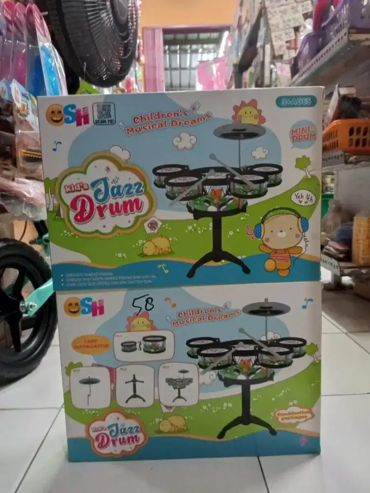 Mainan Anak Drum Jazz set besar