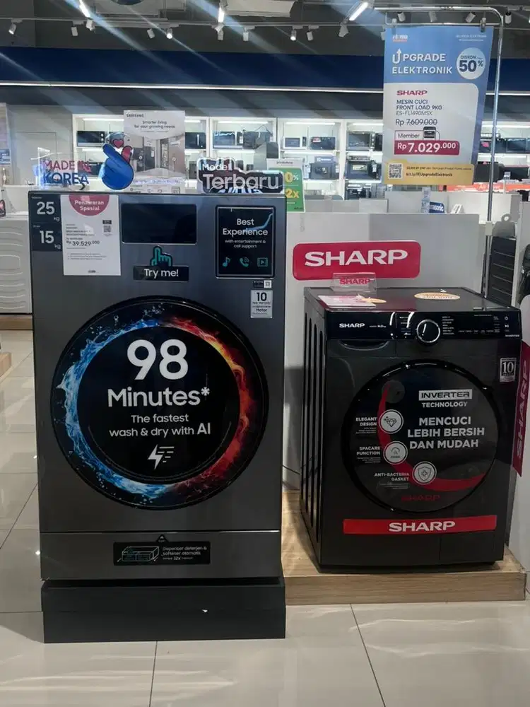 Mesin Cuci & Pengering Front Load 25Kg