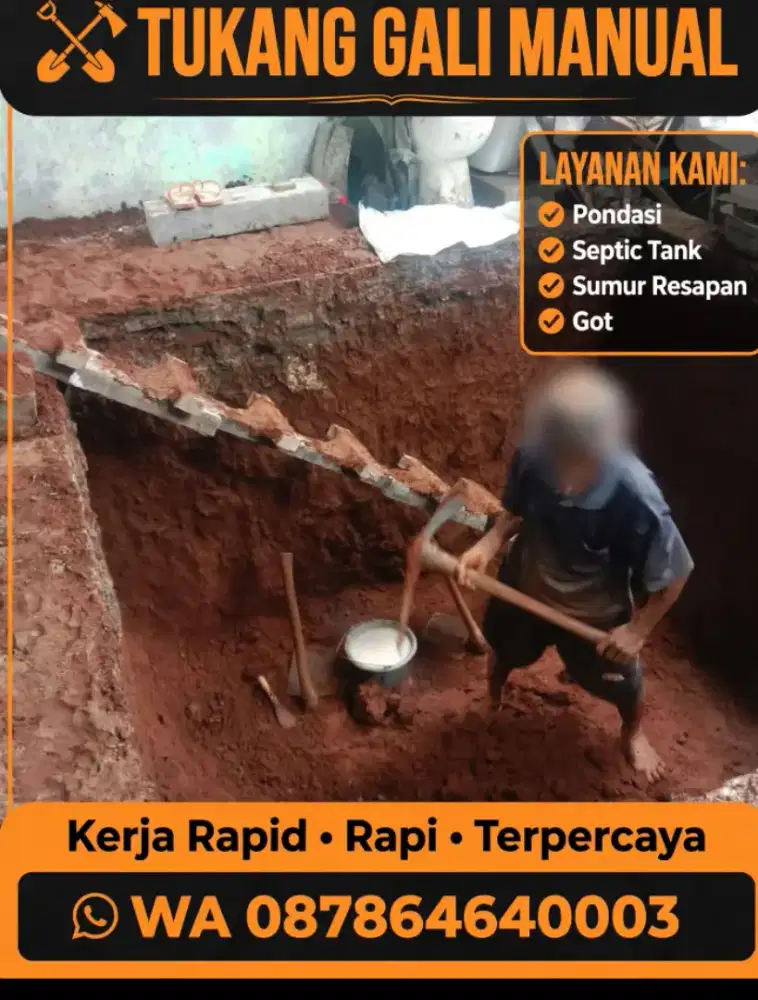 Jasa tukang gali manual dll