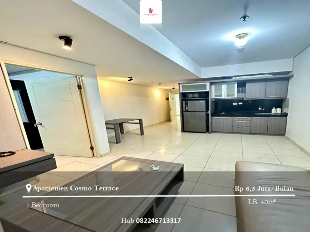 Disewakan Apartement Cosmo Terrace 1 Bedroom Full Furnished