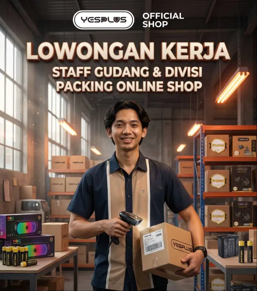 Lowongan Kerja Staff Gudang & Packing
