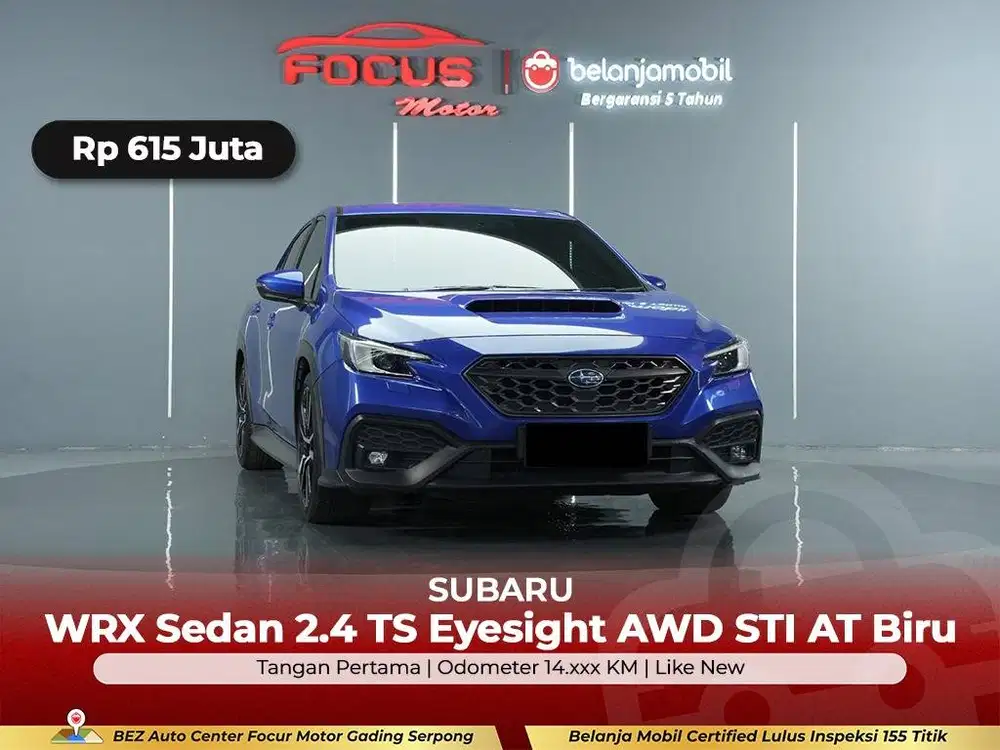 [GARANSI 5THN AWD KM 14RB] Subaru WRX Sedan TS Eyesight 2022/2023/2024