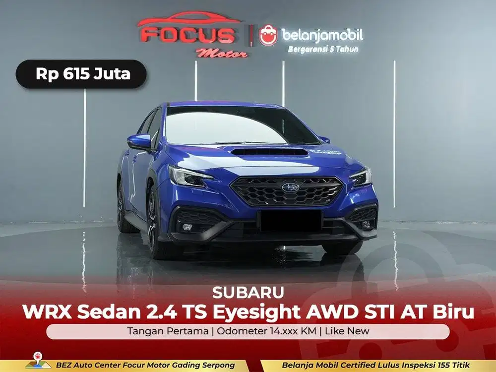 [GARANSI 5THN AWD KM 14RB] Subaru WRX Sedan TS Eyesight 2022/2023/2024