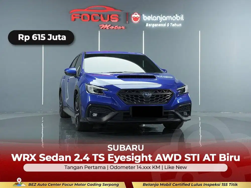 [GARANSI 5THN AWD KM 14RB] Subaru WRX Sedan TS Eyesight 2022/2023/2024