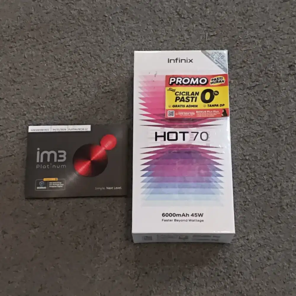 INFINIX HOT 70 BUNDLING KARTU INDOSAT